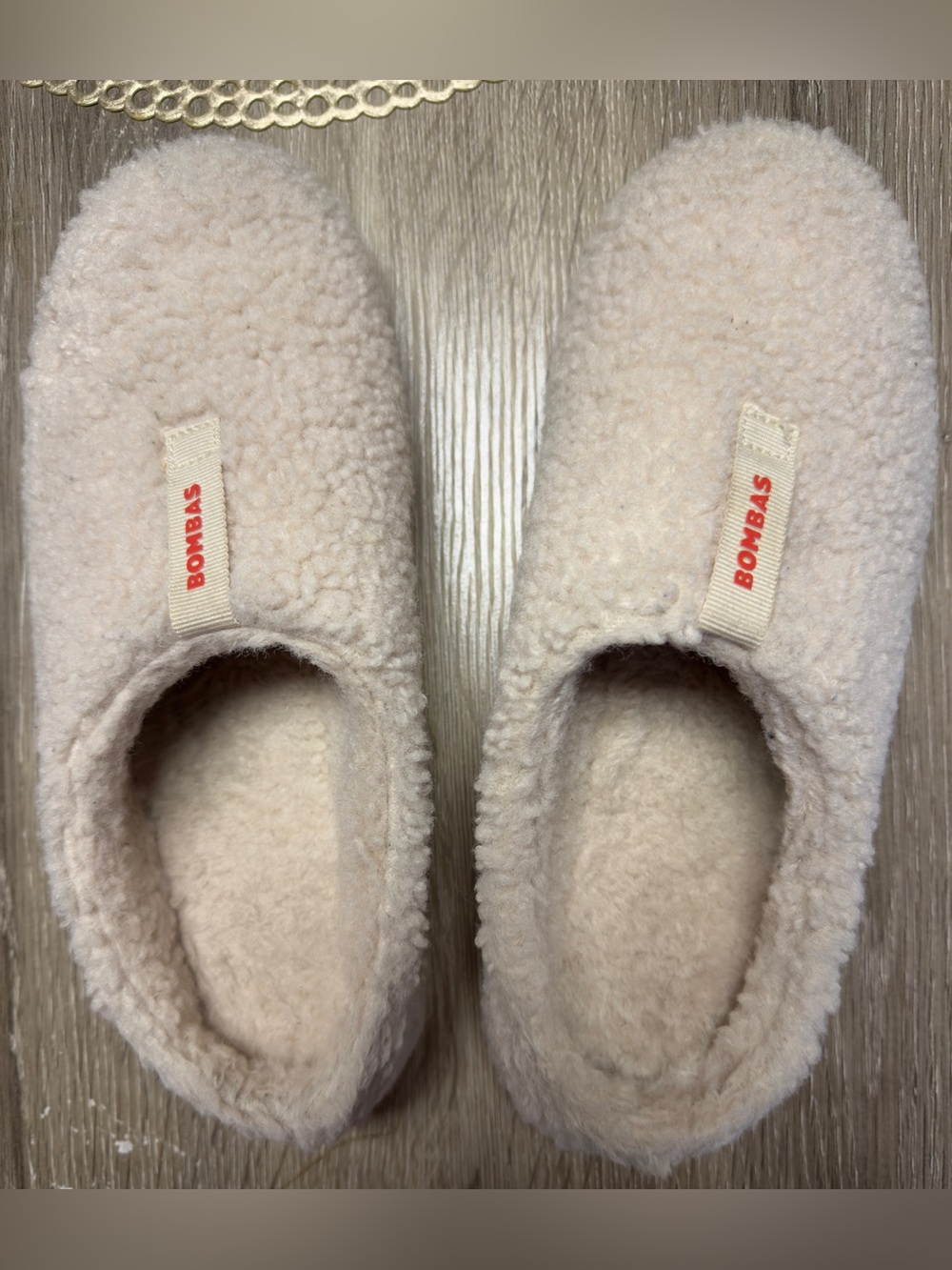 Bombas Women's Sunday Slippers Cream Sherpa Size W 9 Indoor Outdoor Cozy
